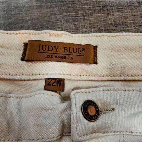 High Waist Garment Dyed Crop Wide Leg Size 22 - Picture 2 of 3